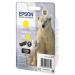 Epson 26XL Inkjet Cartridge Polar Bear High Yield Page Life 700pp 9.7ml Yellow Ref C13T26344012 4070560