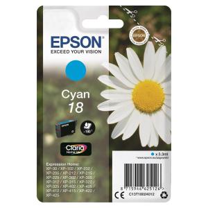 Click to view product details and reviews for Epson 18 Inkjet Cartridge Daisy Page Life 180pp 33ml Cyan Ref.