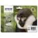 Epson T0895 InkjetCart Monkey Blk180pp 5.8mlCyan185ppMag185ppYell185pp 3.5ml Ref C13T08954010 [Pack 4] 4070876