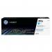 A photograph of the HP Ink Cartridges HP 410X Laser Toner Cartridge High Yield Page Life 5000pp Cyan Ref CF411X 4071854 reveals a sleek and compact cartridge with vibrant cyan color. Bold letters and clear labeling make it easy to identify. The packaging showcases its high yield page life of 5000 pages.