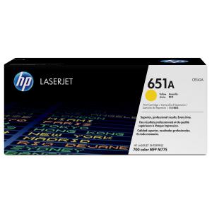 Hewlett Packard HP 651A Laser Toner Cartridge Page Life 16000pp Yellow