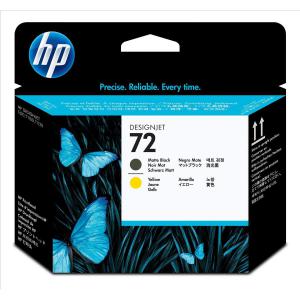 Hewlett Packard HP No.72 Inkjet Printhead Matte Black & Yellow Ref