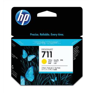 Hewlett Packard HP No.711 Inkjet Cartridge 29ml Yellow Ref CZ136A Pack