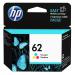 Hewlett Packard [HP] No.62 Inkjet Cartridge 4.5ml Page Life 165pp Tri Colour Ref C2P06AE 4072888