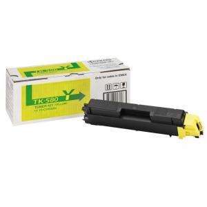 Click to view product details and reviews for Kyocera Tk 580y Laser Toner Cartridge Page Life 2800pp Yellow Ref.