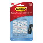 Command Adhesive Hook Mini Clear Ref 17006CLR [Pack 6] 4075449