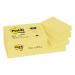 Post-it Recycled Notes Pad of 100 38x51mm Yellow Ref 653-1Y [Pack 12] 4076339