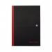 Black n Red Notebook Casebound 90gsm Smart Ruled 96pp A4 Ref 100080428 4076387