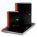 Black n Red Notebook Casebound 90gsm Smart Ruled 96pp A4 Ref 100080428 4076387