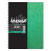 Silvine Notebook Twinwire Sidebound 75gsm Ruled Perf Punched 4 Holes 200pp A4+ Green Ref SPA4 [Pack 6] 4076413