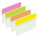 Post-it Index Filing Tabs Strong Flat 51x38mm Six Each of Pin/Lim/Ora/Yel Ref 686-PLOY [Pack 24] 4076506