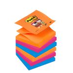 Post-it? Super Sticky Z-Notes Boost Colours 76x76 mm 90Sheets Ref 7100258789 [Pack 6] 4076817