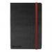 Black By Black n Red Business Journal Hard Cover Ruled and Numbered 144pp A6 Ref 400033672 4077233
