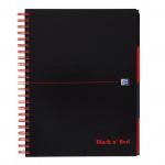 Black n Red Project Book Wirebnd 90gsm Ruled Margin Perf Punched 4 Holes 200pp A4+ Ref 100080730 [Pack 3] 4077267