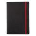 Black By Black n Red Business Journal Soft Cover Ruled and Numbered 144pp A5 Ref 400051204 4077298