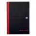 Black n Red Book Casebound 90gsm Single Cash 192pp A5 Ref 100080414 [Pack 5] 4077312