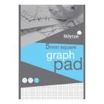 Silvine Student Graph Pad 90gsm 5mm Quadrille 50 Sheets A4 Ref A4GPX [Pack 10] 4077365