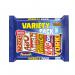 In the picture, there are various Nestle chocolate bars neatly arranged in a standard size variety pack. The 264g pack contains 6 different varieties, each labeled with the Nestle logo. The colorful packaging and assortment of flavors make this perfect for chocolate lovers.