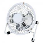 5 Star Facilities Desk Fan 4 Inch USB 2.0 Interface 180 degree. Adj height 145mm with cable 1m White 4085575