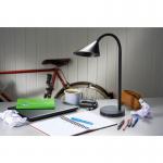 Unilux Sol LED Desk Lamp Adjustable Arm 4W Max Height of 450mm Base Diameter 140mm Black Ref 400086979 4085736