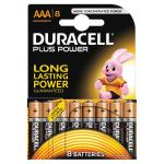 Duracell Plus Power Battery Alkaline AAA Size 1.5V Ref 81275401 [Pack 8] 4085893
