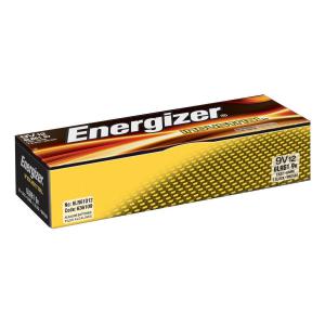 Energizer Industrial Battery Long Life 6LR61 9V Ref 636109 Pack 12