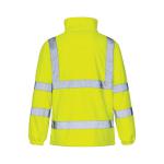 High Visibility Fleece Jacket Poly With Zip Fastening Small Yellow  4092221