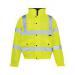High Visibility Bomber Jacket Weather Proof With Padded Lining XL Yellow  4092664
