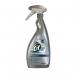 This picture shows an assortment of Unilever cleaning chemicals and accessories, specifically Cif Professional Stainless Steel and Glass Cleaner in a 750ml bottle. The packaging is sleek and professional, with the Unilever logo prominently displayed.