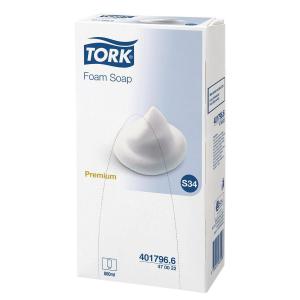 Tork Foam Soap Luxury Hand Wash Refill Cartridge with Pump Nozzle 0.8
