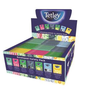 Tetley Individually Enveloped Tea Bags Variety Box String & Tag 7