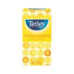 Tetley Individually Enveloped Tea Bags Lemon & Ginger Ref 1579a [Pack 25] 4098982