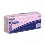 Wypall X50 Cleaning Cloths Absorbent Strong Non-woven Tear-resistant Red Ref 7444 [Pack 50] 4099197