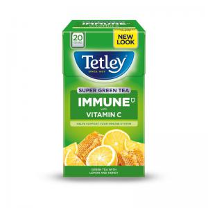 Image of Tetley Super Green Tea IMMUNE Lemon Honey with Vitamin C Ref 4619A