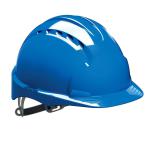 JSP EVO2 Safety Helmet HDPE 6-point Polyethylene Harness EN397 Standard Blue Ref AJF030-000-500 4100163