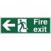 Stewart Superior Fire Exit Sign Man and Arrow Left W450xH150mm Self-adhesive Vinyl Ref SP120SAV 4102052