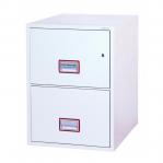 Phoenix Firefile Filing Cabinet Fire Resistant 2 Lockable Drawers 140Kg W525xD675xH720mm Ref FS2252K 4102477