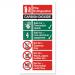 Stewart Superior CO2 Fire Extinguisher Safety Sign W100xH200mm Self-adhesive Vinyl Ref FF093SAV 4102607