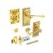 Securit Georgian Brass Internal Cylinder Lock Handle Pack 4550mm 410266