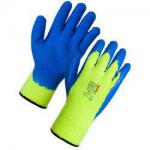 Supertouch Topaz Ice Plus Gloves Acrylic Textured Latex Palm Medium 4104612