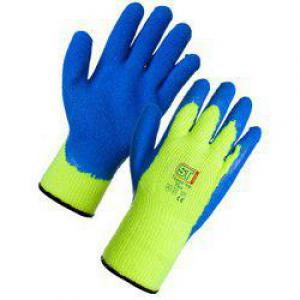 Supertouch Topaz Ice Plus Gloves Acrylic Textured Latex Palm Large