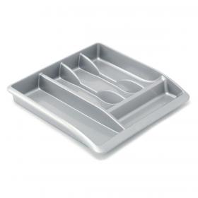 Addis Drawer Organiser High Gloss Plastic Metallic Silver Ref 510855 4104665