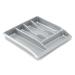 Addis Drawer Organiser High Gloss Plastic Metallic Silver Ref 510855 4104665