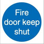 Stewart Superior Fire Door Keep Shut Sav Signs W100xH100 Self-adhesive Vinyl Ref M014SAV [Pack 5] 4105175