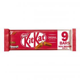Nestle Kit Kat Bars Milk Chocolate 2 Fingers Ref 12339411 Pack of 9 4105238
