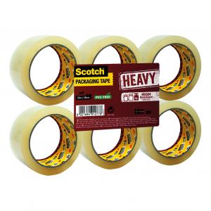 Scotch Heavy Packaging Tape High Resistance Hotmelt 50mmx66m Clear
