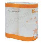 5 Star Toilet Tissue White 200mm Sheet per roll  [Pack of 36] 4107783