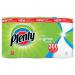 This photo shows Essity Kitchen Rolls and Food Wraps Plenty Double Kitchen Roll 100 Sheet Roll, with a pack of 3 rolls. The rolls are stacked neatly on top of each other, with the packaging displaying the brand name and product information.