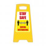 Social Distancing Free Standing Floor Sign 300x600mm 4108453