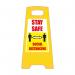 Social Distancing Free Standing Floor Sign 300x600mm 4108453